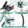 7 Speed City Bike With Basket , Steel Frame,Multiple Colors 22 Inch Girls Bicycle