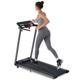 NEW Folding Treadmills Walking Pad Treadmill for Home Office -2.5HP Walking Treadmill With Incline 0.5-7.5MPH 265LBS Capacity Treadmill for Walking Ru (Material: Metal, Color: Black)