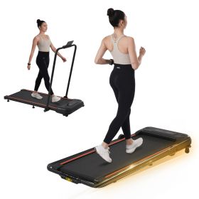 NEW Folding Walking Pad Under Desk Treadmill for Home Office -2.5HP Walking Treadmill With Incline 0.5-7.5MPH 265LBS Capacity Treadmill for Walking Ru (Color: as Pic)
